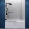 Anzzi Vensea Series 31.5 in. by 56 in. Frameless Hinged Tub Door in Matte Black SD-AZ8074-01MB - alternate 1